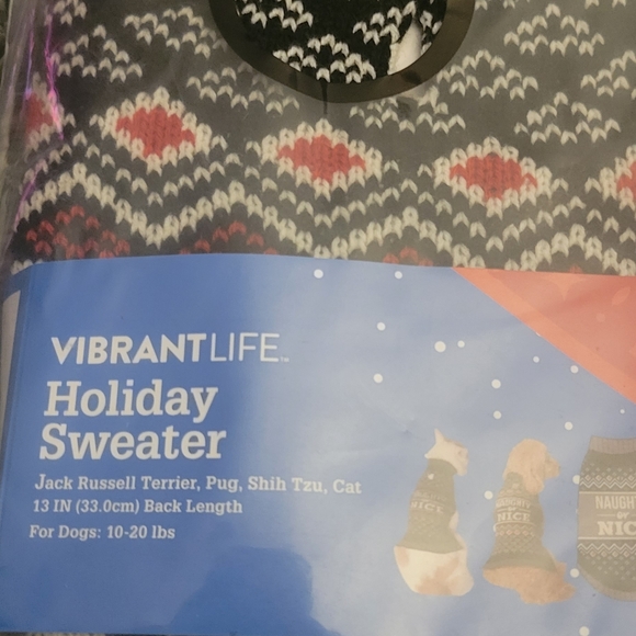 Life Soft Knit "Naughty or Nice" Sweater For Dog/Cat - Picture 4 of 5